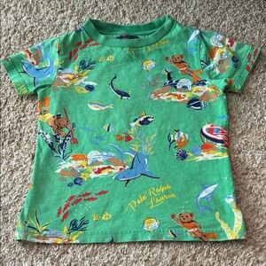 Polo by Ralph Lauren Kids Green Sea Life T-Shirt